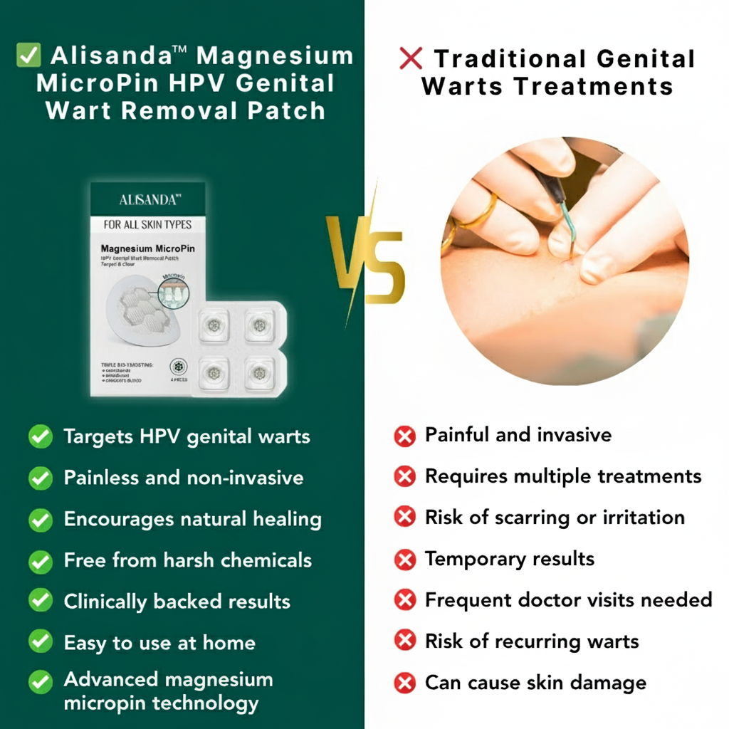 Alisanda™ Magnesium MicroPin HPV Genital Wart Removal Patch