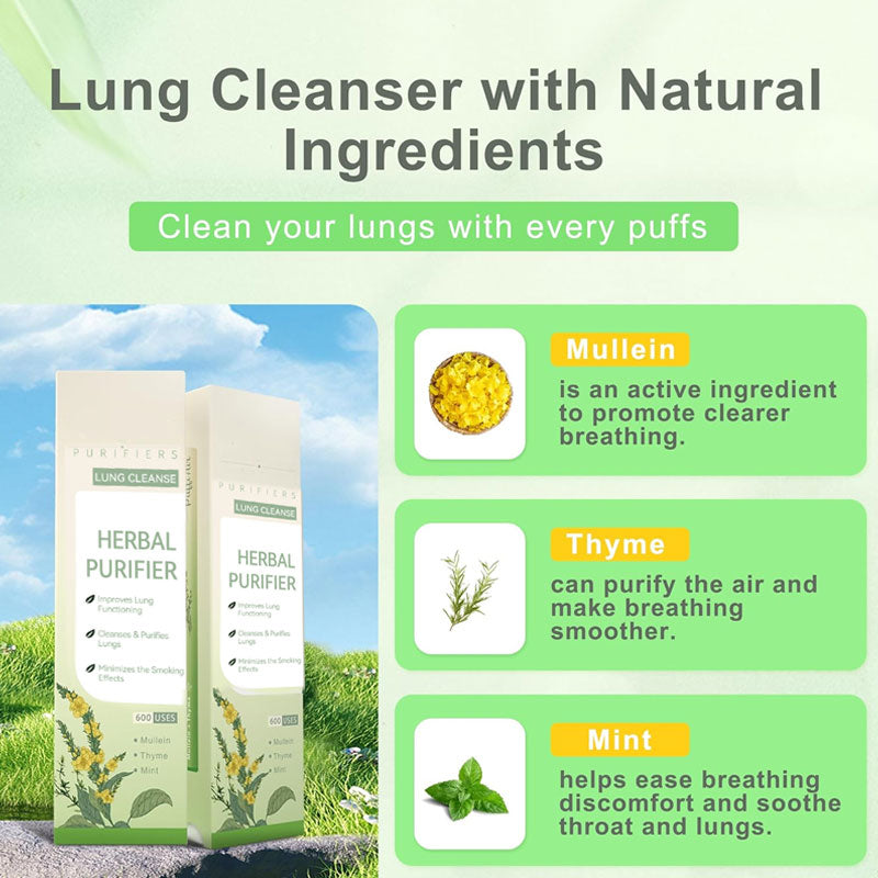 🏆【Upgraded 600-Puff】Breathe HZA™ Mullein Relaxation Stick – Soothes Lungs, Detoxifies, Freshens Breath