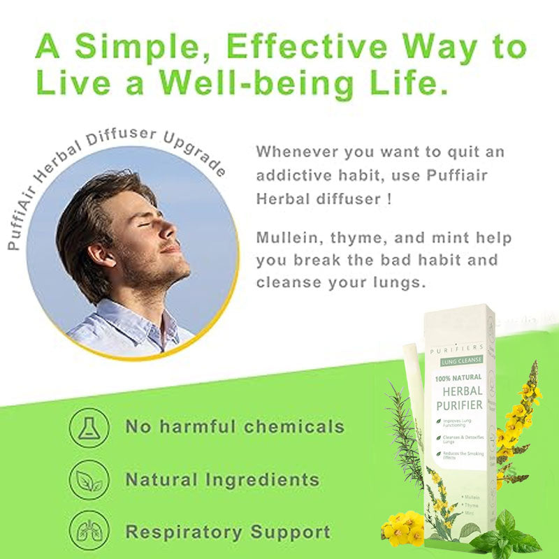 🏆【Upgraded 600-Puff】Breathe HZA™ Mullein Relaxation Stick – Soothes Lungs, Detoxifies, Freshens Breath